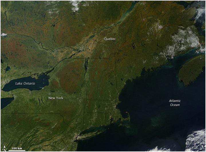 تصاویر ماهواره‌ای ناسا از شروع فصل پاییز